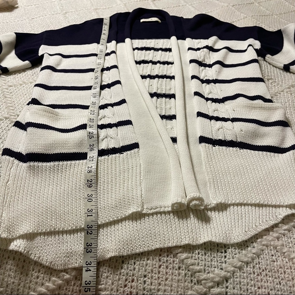 MILL‎ & ROW STRIPE KNIT Long CARDIGAN - Picture 8 of 9